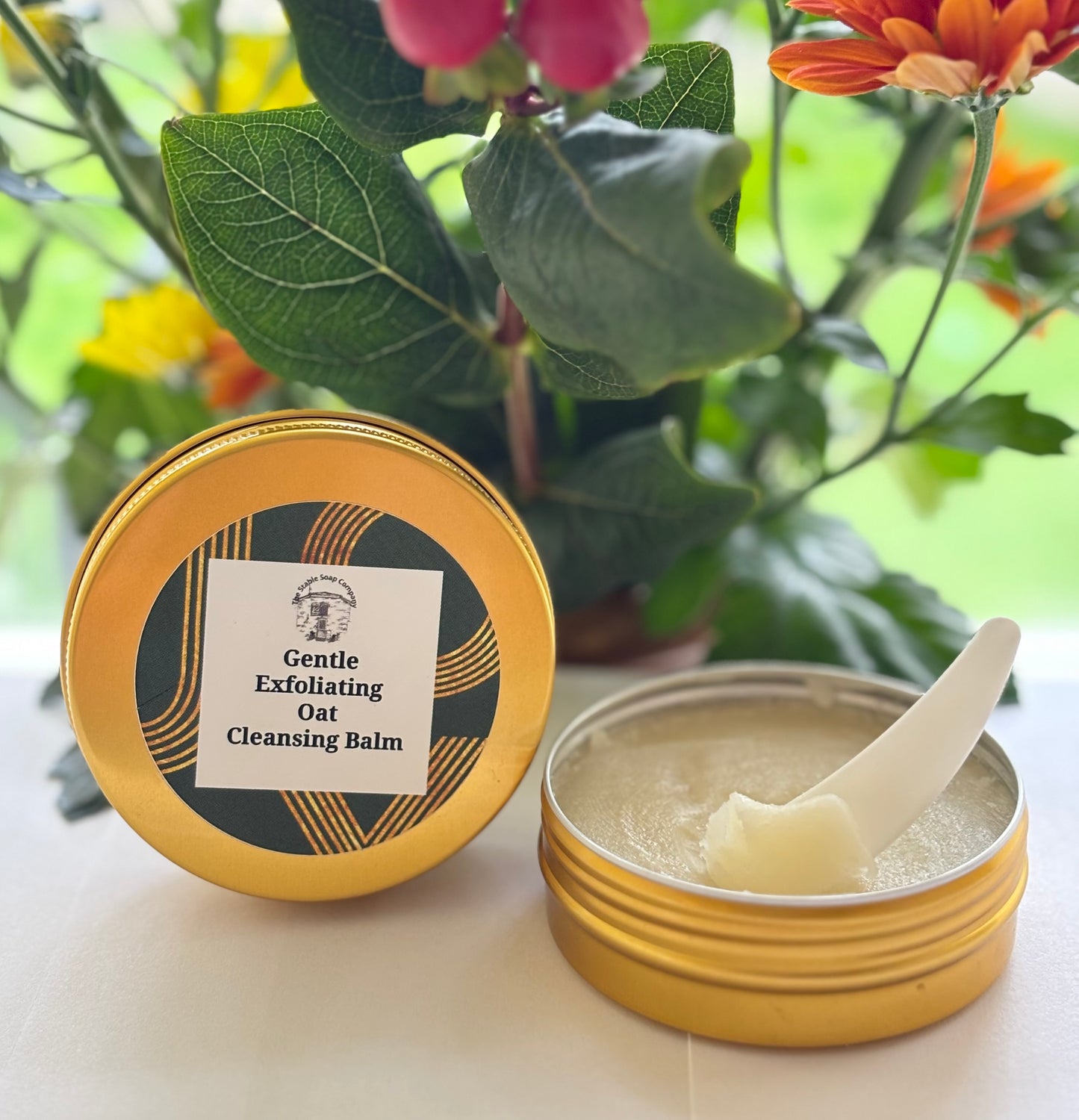 Handmade Vegan Gentle Exfoliating Oat Cleansing Balm