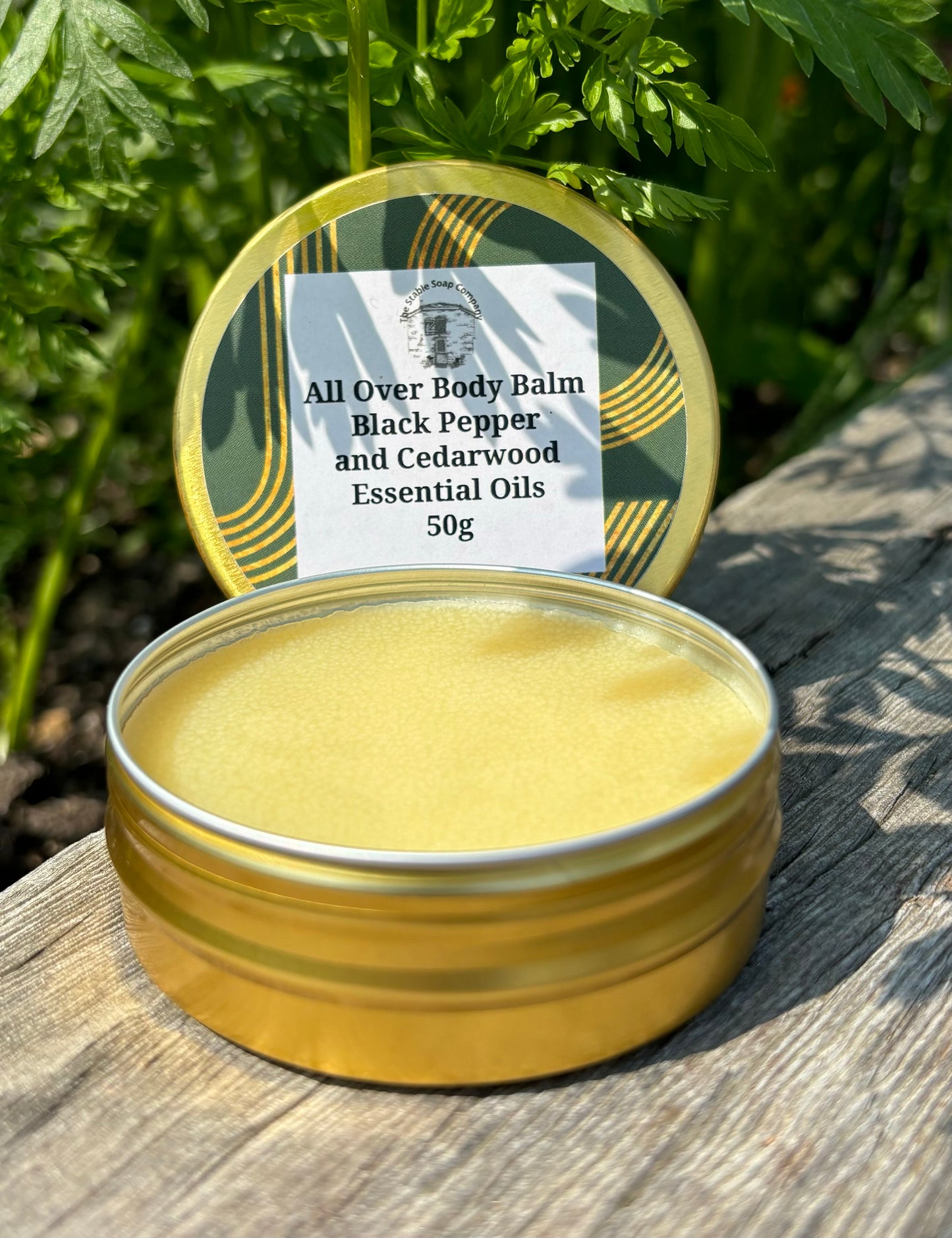 Handmade Vegan All Over Body Balm Black Pepper and Cedarwood