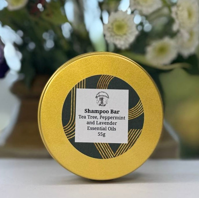 Handmade Tea Tree, Peppermint and Lavender Shampoo Bar Tins
