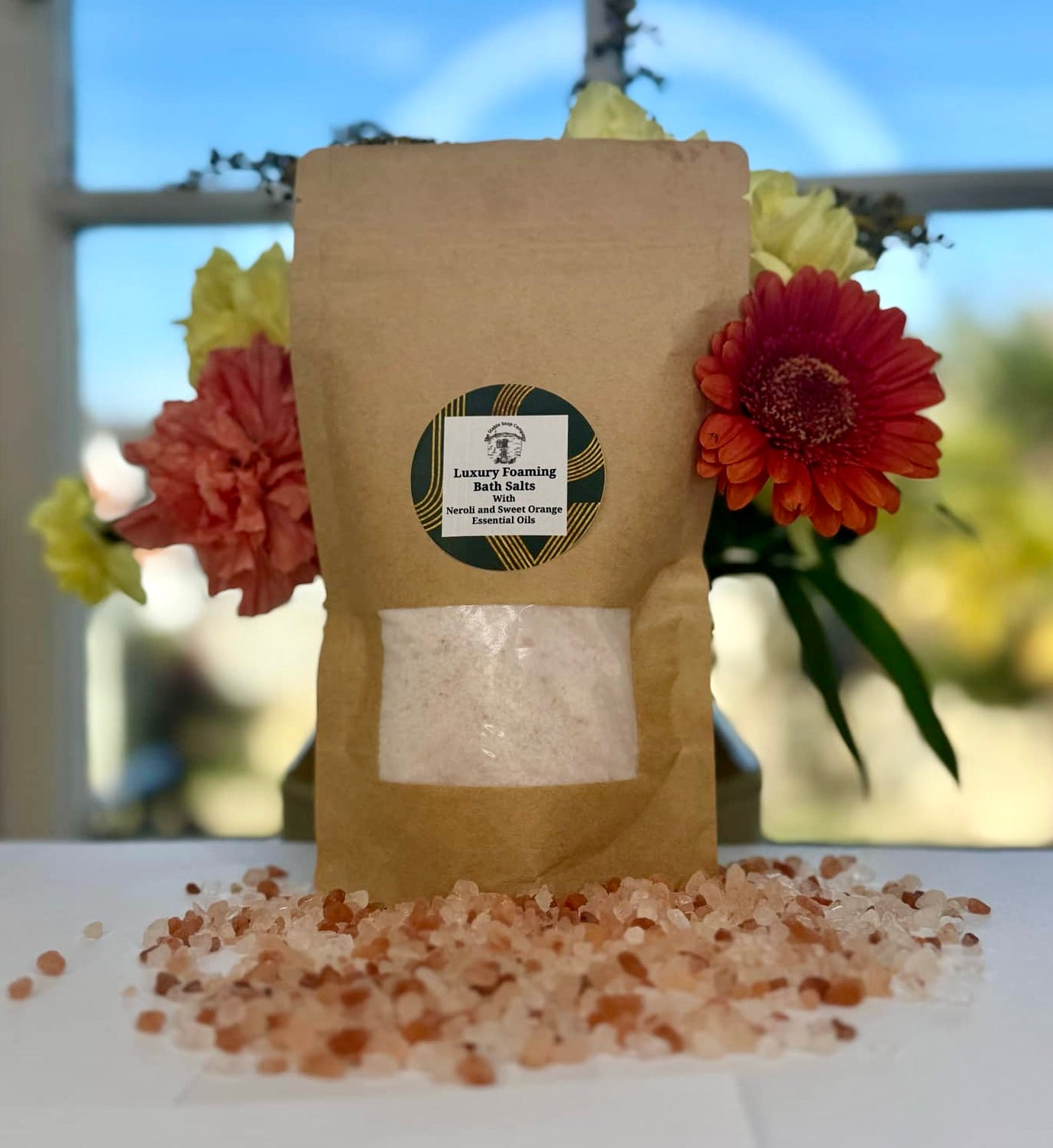 Neroli and Sweet Orange Luxury Bath salts Pouch