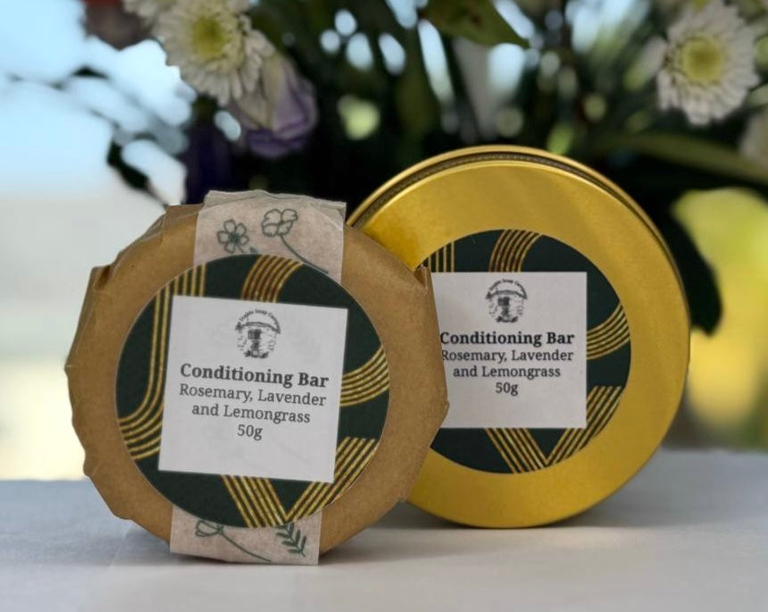 Handmade Rosemary, Lavender and Lemongrass Conditioning Bars Tins
