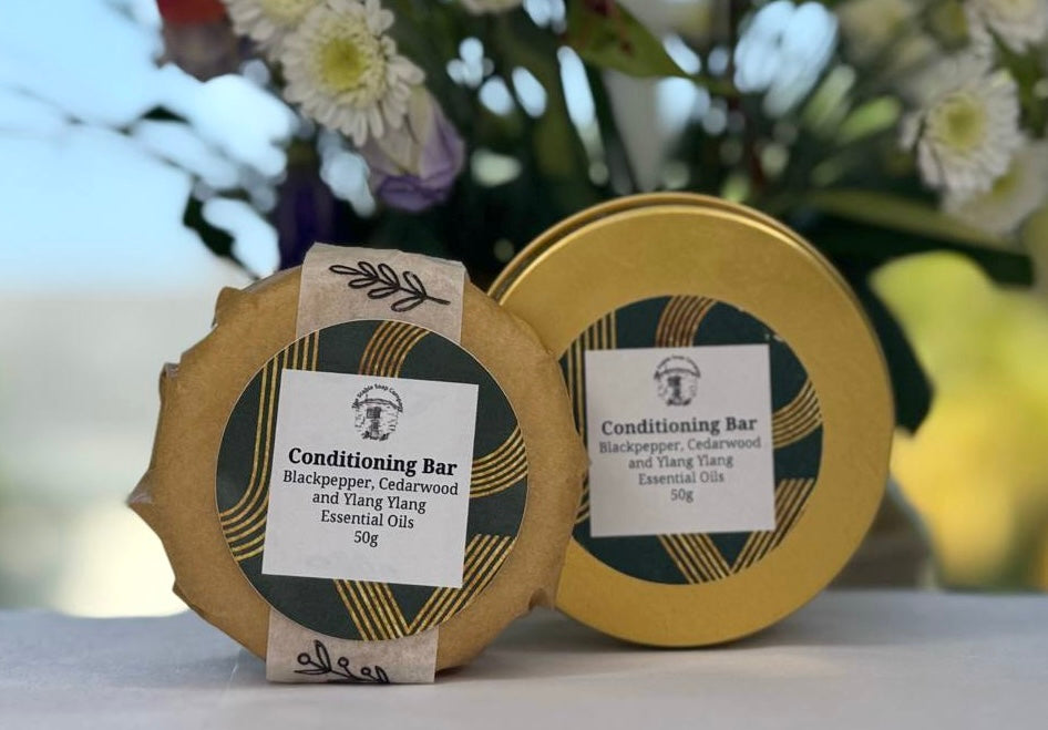 Handmade Black pepper, Cedarwood and Ylang Ylang Conditioning Bars Tins