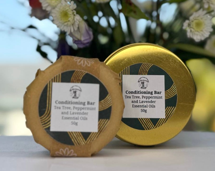Handmade Tea Tree, Peppermint and Lavender Conditioning bars Tins