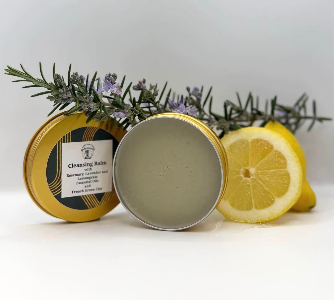 Handmade Vegan Rosemary, Lavender and Lemongrass Cleansing Balm