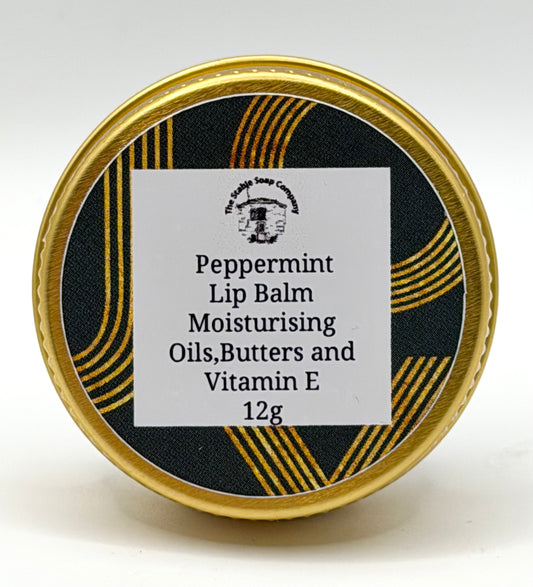 Peppermint Lip Balm Vegan (tin)