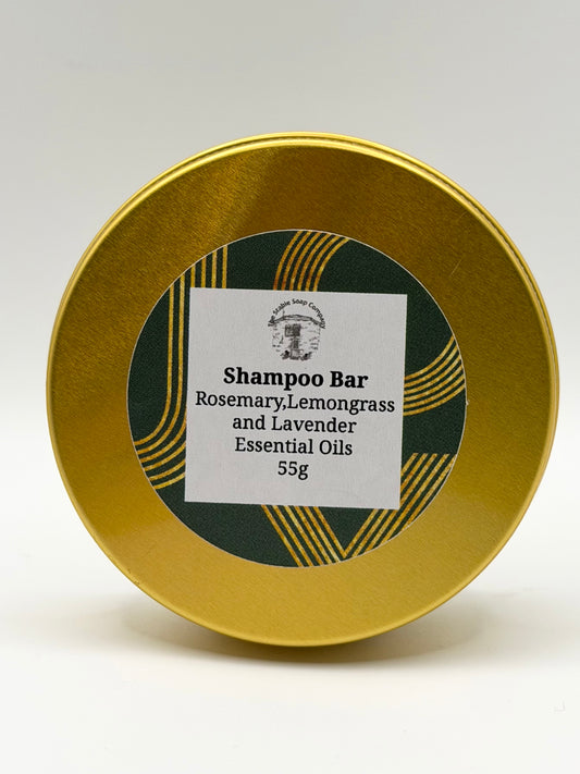 Handmade Rosemary, Lemongrass and Lavender Shampoo bars Tins