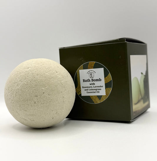 Handmade Vegan Rosemary, Lavender and Lemongrass Bath Bomb