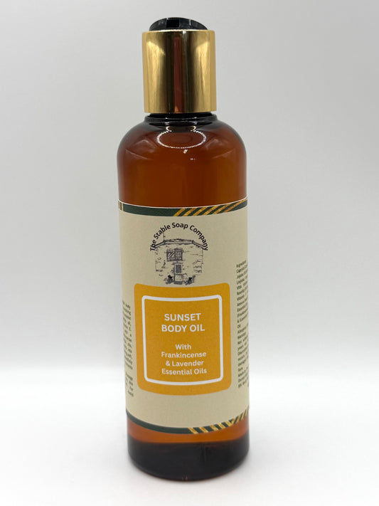 Sunset Body Oil  With Frankincense and Lavender Essential Oils