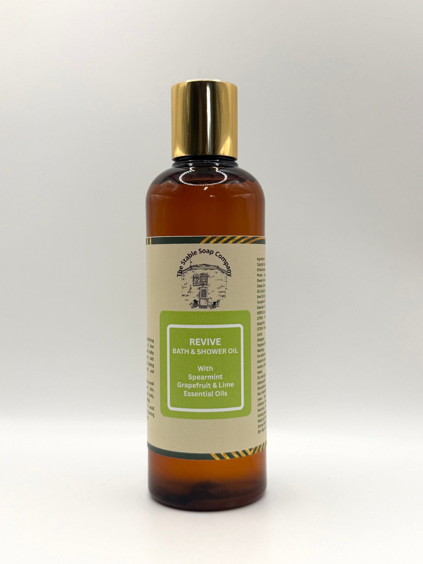 Revive Bath and Shower Oil  With Spearmint, Grapefruit and Lime Essential Oils