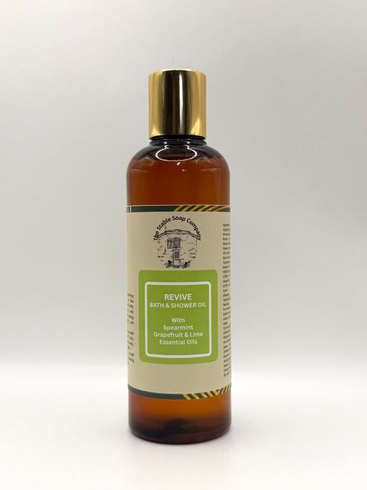 Revive Bath and Shower Oil  With Spearmint, Grapefruit and Lime Essential Oils
