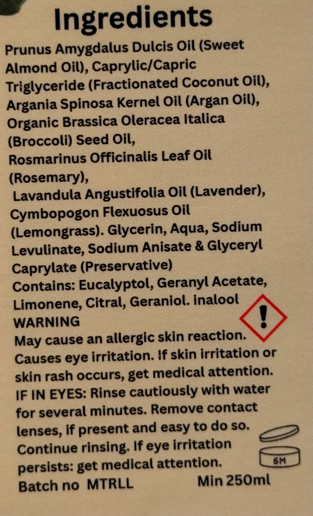 Equine Rosemary, Lavender and Lemongrass Mane and Tail Serum