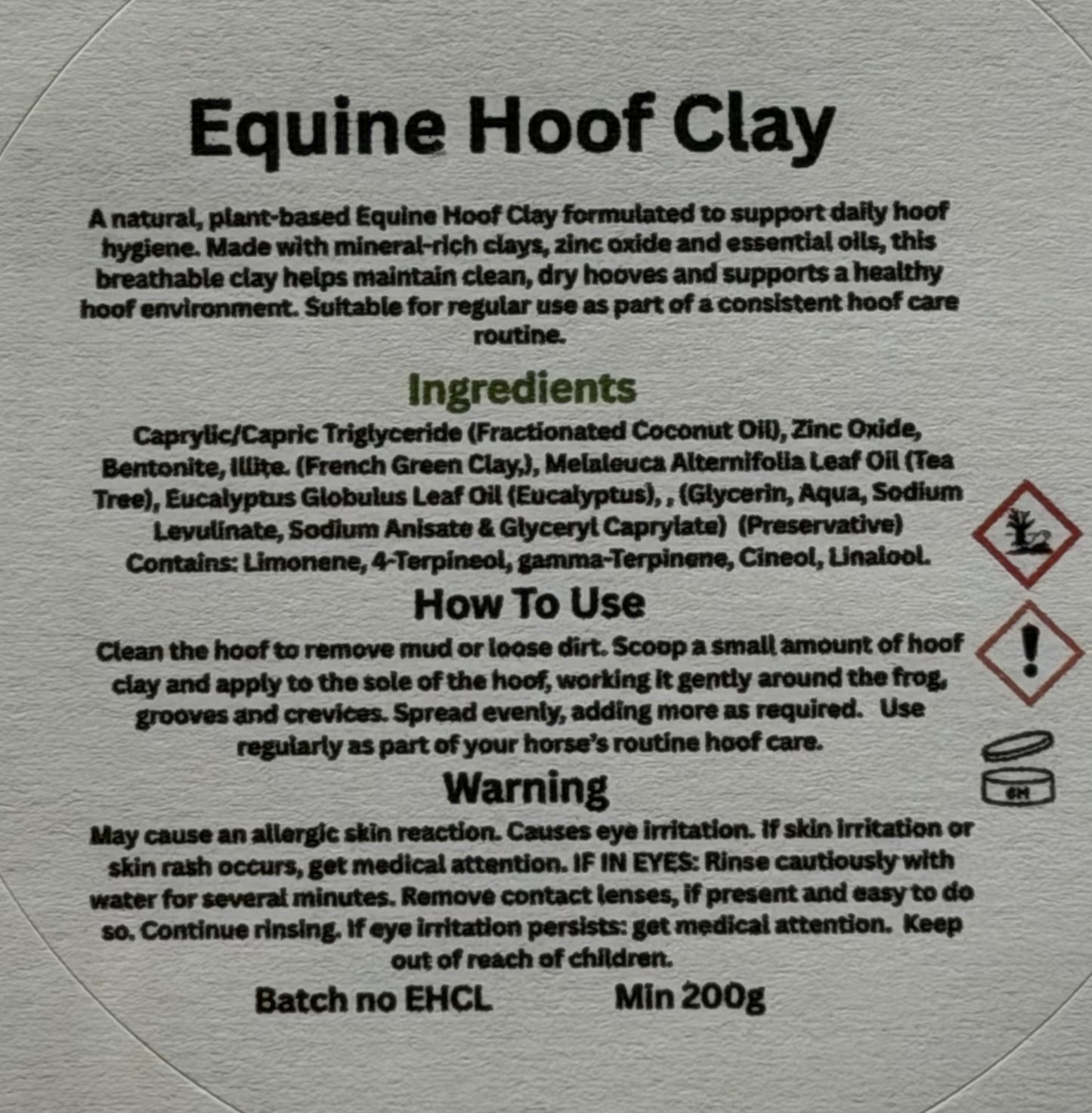 Equine Hoof Clay
