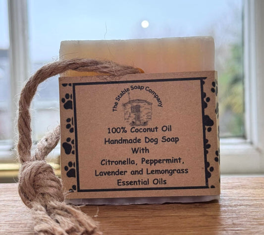 Handmade Vegan Dog Soap with Citronella, Lemongrass, Lavender and peppermint Essential Oils