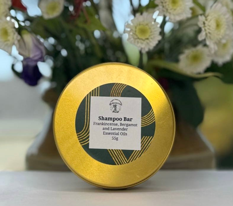 Handmade Frankincense, Bergamot and Lavender Shampoo Bar Tins