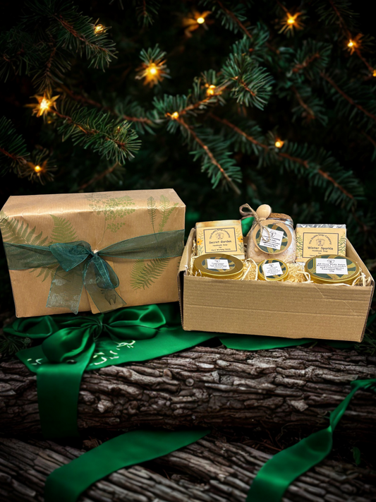 Handmade Soap, Bath Salts, Foot, Body and Hand Balm Christmas Gift Box